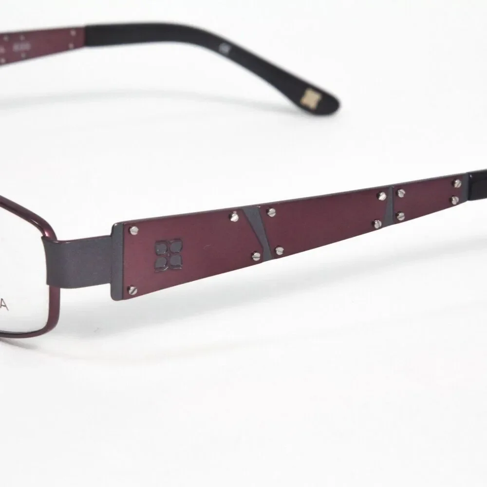 BCBGMaxazria Antonia Eyeglasses Frames Womens 53-15-135 Burgundy Rectangular